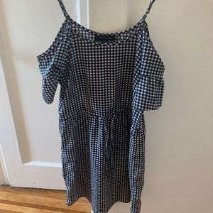 Black and white gingham dress